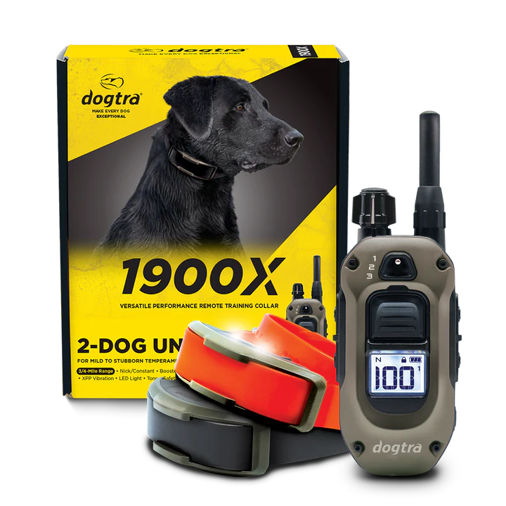 1900X Remote Dog Trainer 2-Dog Unit
