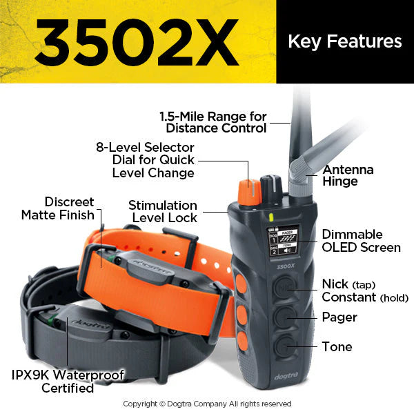 3502X Dual Dial Trainer 2-Dog System