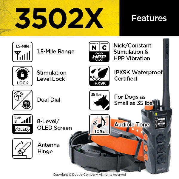 3502X Dual Dial Trainer 2-Dog System