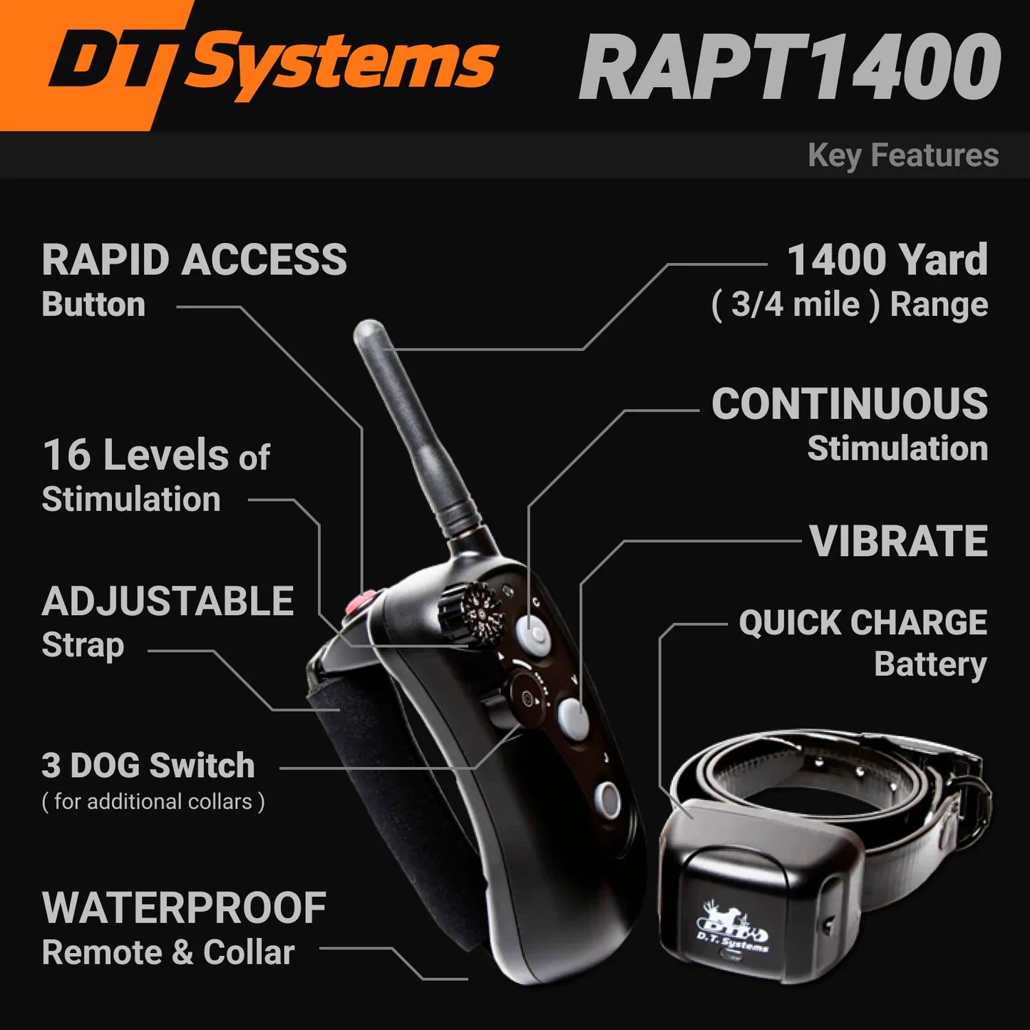 RAPT-1400 Rapid Access Pro Dog Trainer