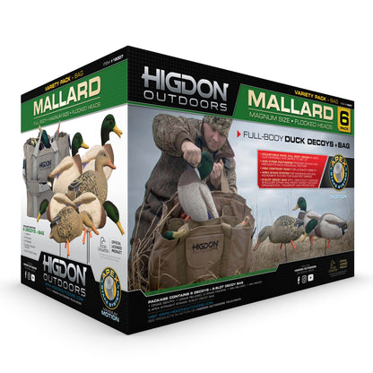 Magnum Full-Body Mallard Variety Pk, Flocked Heads (6pk)