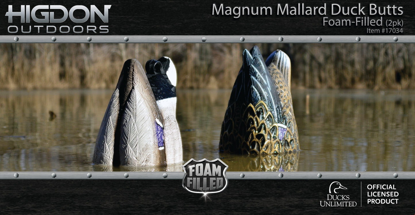 Magnum Duck Butt Mallard Foam Filled Drake & Hen (2pk)