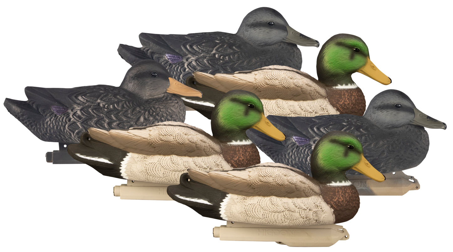 Standard Powers' Pack Foam Fill 3 Mal Drakes, 3 Black Ducks (6pk)