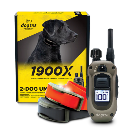 1900X Remote Dog Trainer 2-Dog Unit