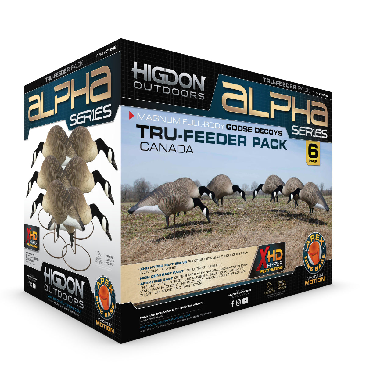 Alpha Magnum Full-Body Variety Pack, Canada , Flocked Heads (6pk)