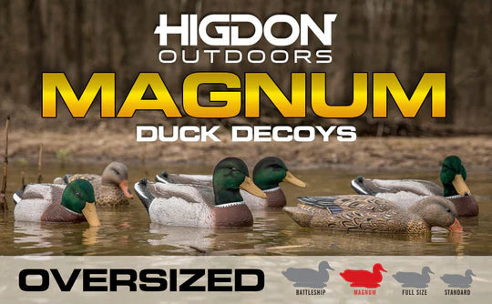 Magnum Mallard Feeder Pack Foam Filled All Drakes 2 butts,2 skimmers (4pk)
