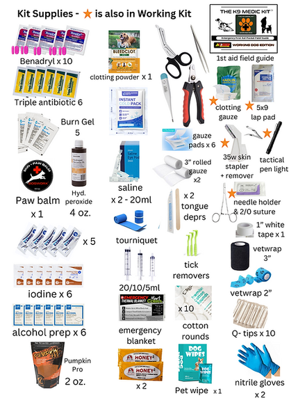 K9 MEDIC KIT - WORKING DOG EDITION