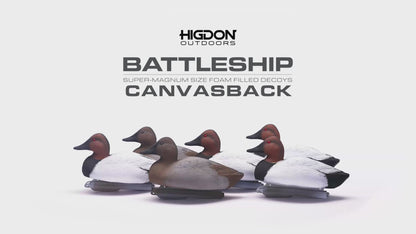 Battleship Canvasback Foam Filled (6pk)