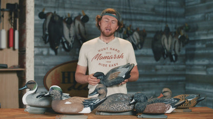 Battleship Puddle Pack Foam Filled, 2 Pintails, 2 Gadwalls, 2 Widgeons (6pk)