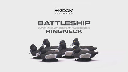 Battleship Ringneck Foam Filled Drakes (6pk)