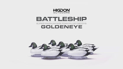 Higdon Outdoors Battleship Goldeneye Drake Decoy 6-Pack
